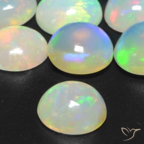 9,17 ctw natürlicher Mehrfarbig Opal, Runden, Transparent
