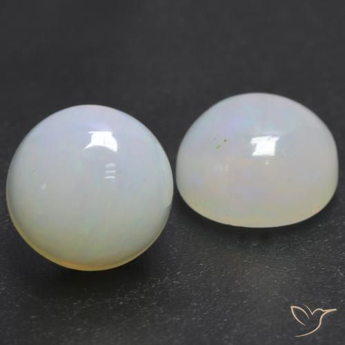2.03ctw Natürlicher Mehrfarbig Opal, Runden, Transparent