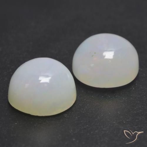 2.03 ct natürliche Mehrfarbig Opal-Edelsteine, Runden, Transparent