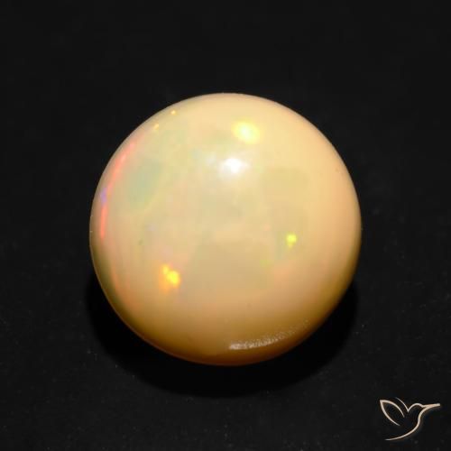 1.10ct Natürlicher Mehrfarbig Opal, Runden, Lichtdurchlässig