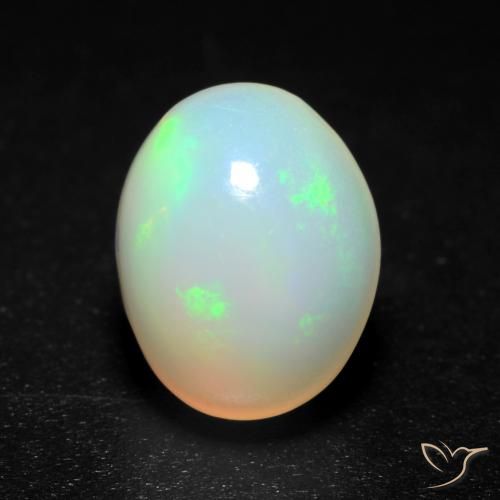 1.38ct Natürlicher Mehrfarbig Opal, Oval, Lichtdurchlässig, Photo A