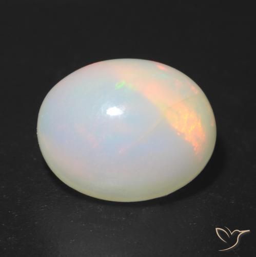 1.41ct Natürlicher Mehrfarbig Opal, Oval, Lichtdurchlässig