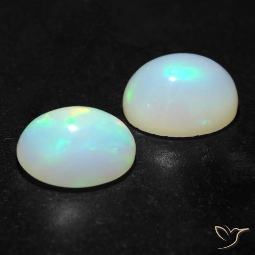 2.77 ct natürliche Mehrfarbig Opal-Edelsteine, Oval, Transparent