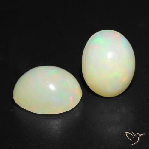 2.59ctw Natürlicher Mehrfarbig Opal, Oval, Lichtdurchlässig
