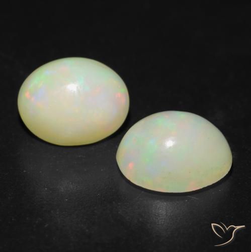 2.59 ct natürliche Mehrfarbig Opal-Edelsteine, Oval, Lichtdurchlässig