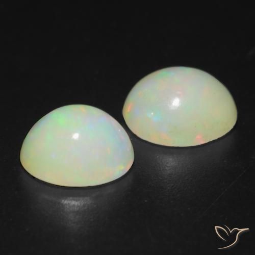 2.59 ct natürliche Mehrfarbig Opal-Edelsteine, Oval, Lichtdurchlässig