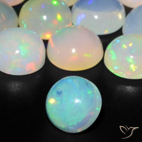 9,17 ctw natürlicher Mehrfarbig Opal, Runden, Transparent