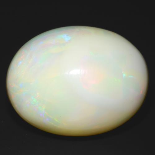 9,17 ctw natürlicher Mehrfarbig Opal, Oval Schliff, Lichtundurchlässig