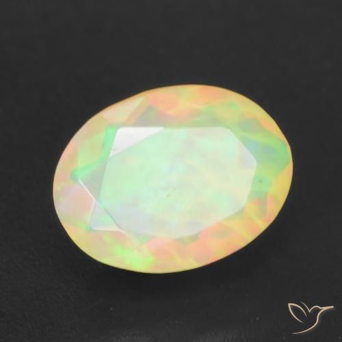 9,17 ctw natürlicher Mehrfarbig Opal, Oval, Lichtdurchlässig