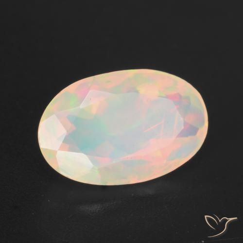 9,17 ctw natürlicher Mehrfarbig Opal, Oval, Transparent