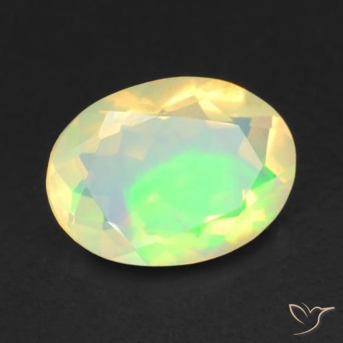 9,17 ctw natürlicher Mehrfarbig Opal, Oval, Transparent