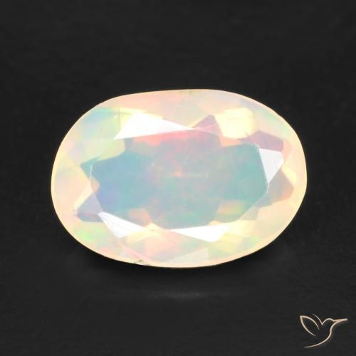 1.03ct Natürlicher Mehrfarbig Opal, Oval, Transparent