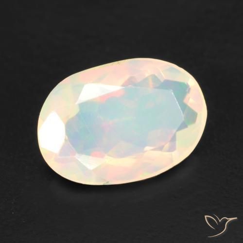 9,17 ctw natürlicher Mehrfarbig Opal, Oval, Transparent