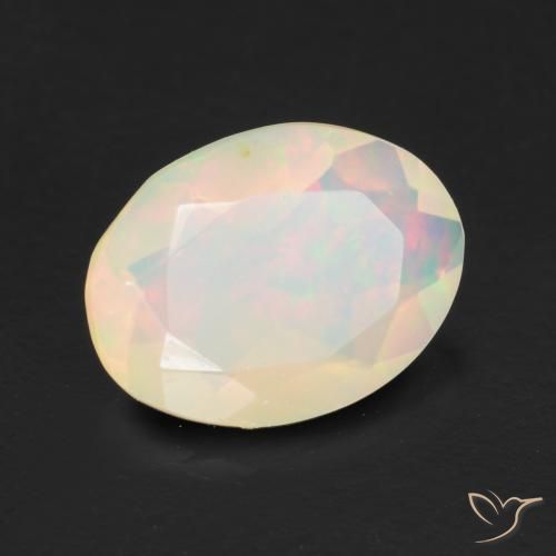 9,17 ctw natürlicher Mehrfarbig Opal, Oval, Transparent