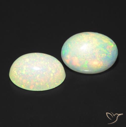 1.00 ct natürliche Mehrfarbig Opal-Edelsteine, Oval, Lichtdurchlässig