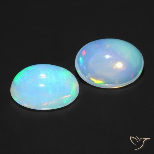 1.20 ct natürliche Mehrfarbig Opal-Edelsteine, Oval, Transparent