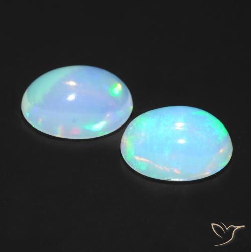 1.20 ct natürliche Mehrfarbig Opal-Edelsteine, Oval, Transparent