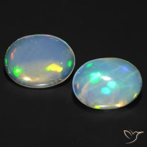 1.58ctw Natürlicher Mehrfarbig Opal, Oval, Transparent, Photo A