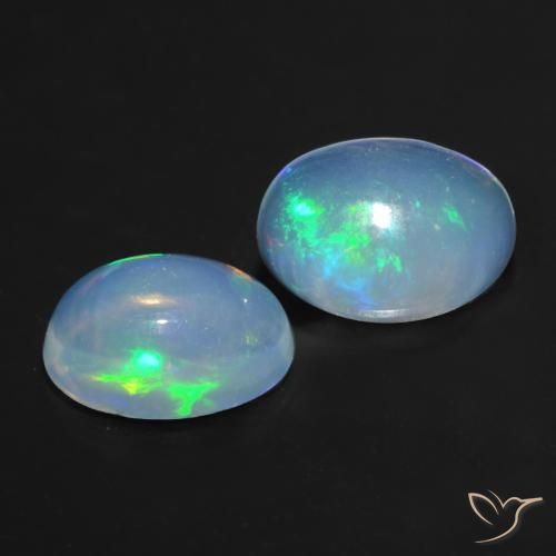 0.85 ct natürliche Mehrfarbig Opal-Edelsteine, Oval, Transparent