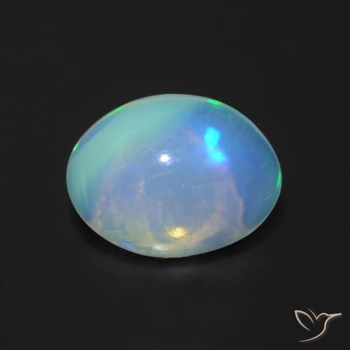 1.22ct Natürlicher Mehrfarbig Opal, Oval, Transparent