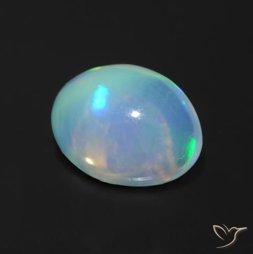 9,17 ctw natürlicher Mehrfarbig Opal, Oval, Transparent