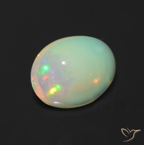 9,17 ctw natürlicher Mehrfarbig Opal, Oval, Transparent