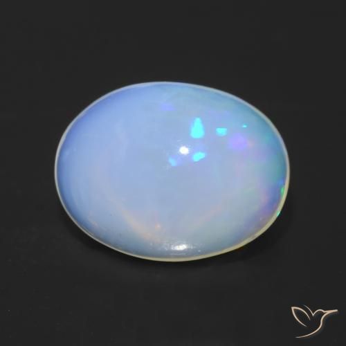 1.23ct Natürlicher Mehrfarbig Opal, Oval, Transparent