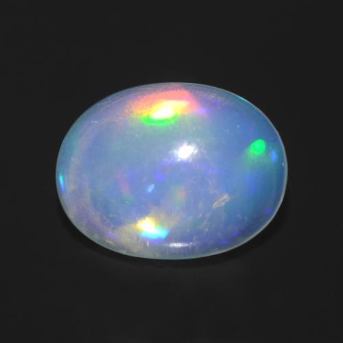 9,17 ctw natürlicher Mehrfarbig Opal, Oval Schliff, Transparent