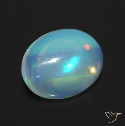9,17 ctw natürlicher Mehrfarbig Opal, Oval, Transparent