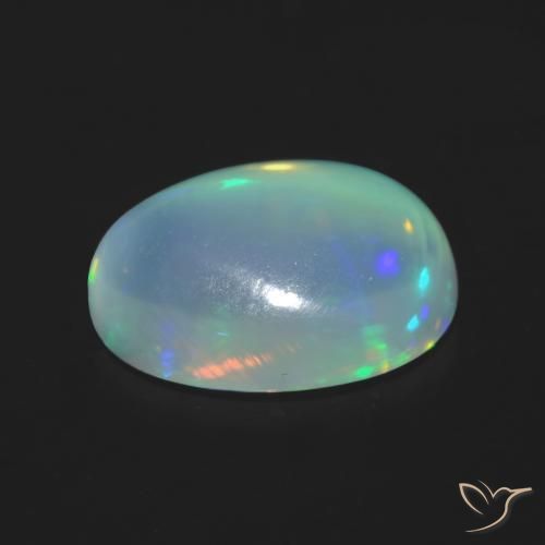 9,17 ctw natürlicher Mehrfarbig Opal, Oval, Transparent