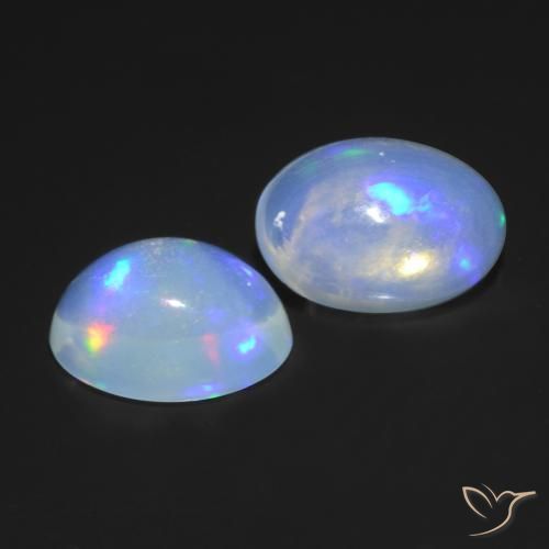 1.07 ct natürliche Mehrfarbig Opal-Edelsteine, Oval, Transparent