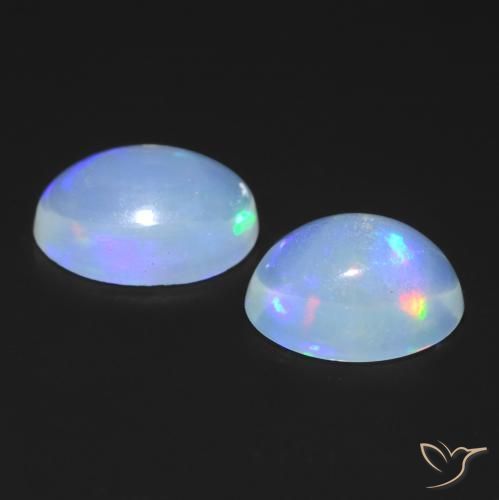 1.07 ct natürliche Mehrfarbig Opal-Edelsteine, Oval, Transparent