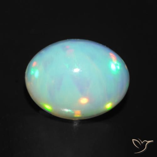 1.34ct Natürlicher Mehrfarbig Opal, Oval, Transparent, Photo A