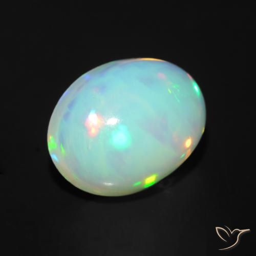 9,17 ctw natürlicher Mehrfarbig Opal, Oval, Transparent