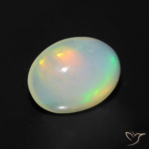 9,17 ctw natürlicher Mehrfarbig Opal, Oval, Transparent