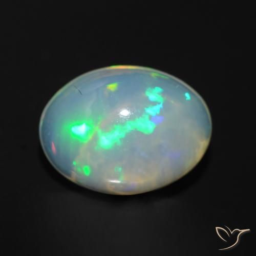 1.21ct Natürlicher Mehrfarbig Opal, Oval, Transparent