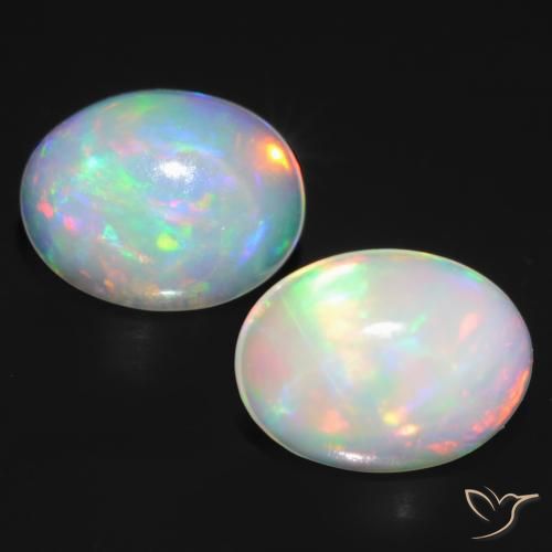 1.48ctw Natürlicher Mehrfarbig Opal, Oval, Transparent