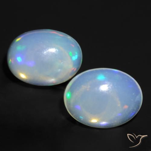 1.65ctw Natürlicher Mehrfarbig Opal, Oval, Transparent