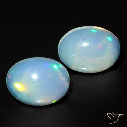 1.64ctw Natürlicher Mehrfarbig Opal, Oval, Transparent, Photo A