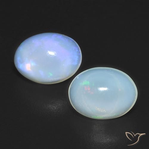 1.50ctw Natürlicher Mehrfarbig Opal, Oval, Transparent