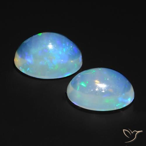 1.19 ct natürliche Mehrfarbig Opal-Edelsteine, Oval, Transparent