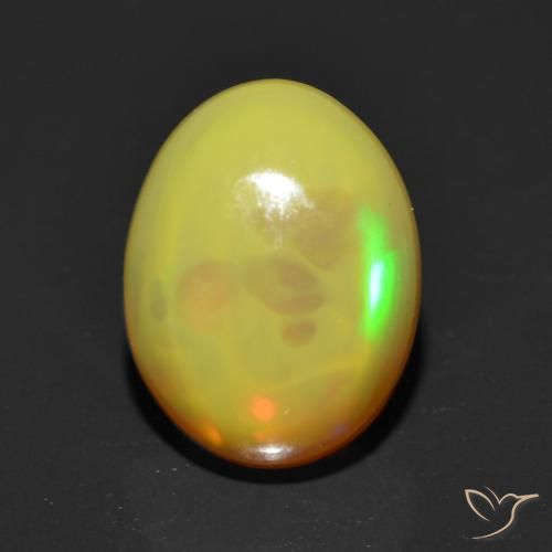 1.14ct Natürlicher Mehrfarbig Opal, Oval, Lichtdurchlässig