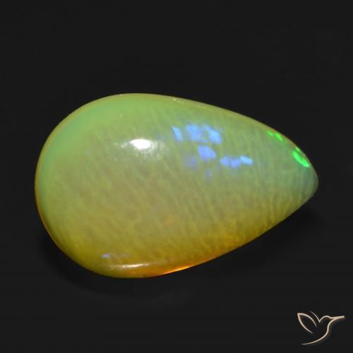 9,17 ctw natürlicher Mehrfarbig Opal, Birnenform, Transparent