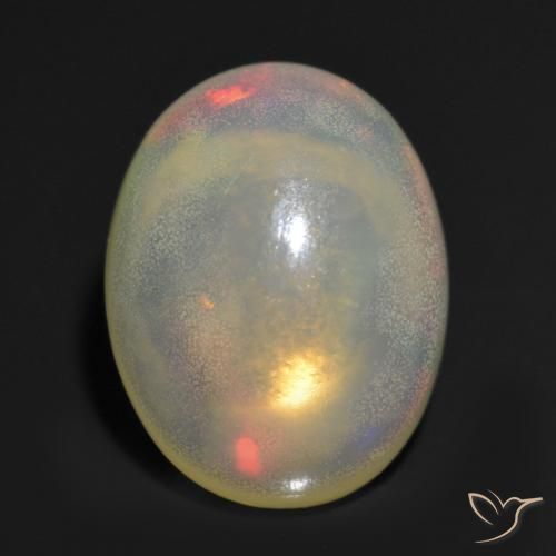 1.16ct Natürlicher Mehrfarbig Opal, Oval, Transparent