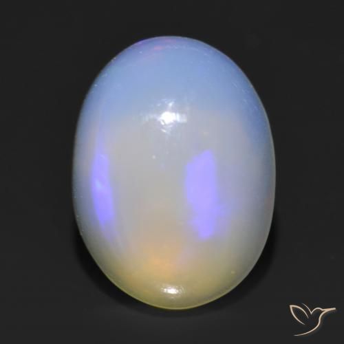 1.13ct Natürlicher Mehrfarbig Opal, Oval, Transparent, Photo A