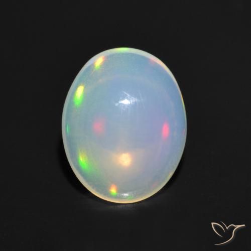 1.05ct Natürlicher Mehrfarbig Opal, Oval, Transparent