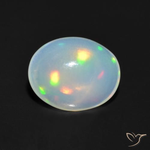 9,17 ctw natürlicher Mehrfarbig Opal, Oval, Transparent