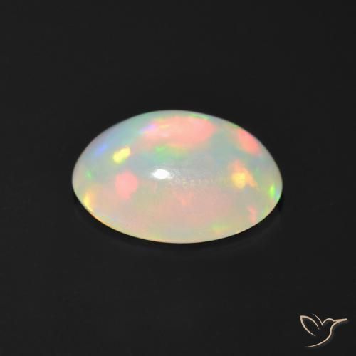 0,95 ctw natürlicher mehrfarbiger Opal, Oval Schliff, Transparent