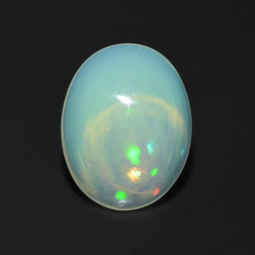 9,17 ctw natürlicher Mehrfarbig Opal, Oval Schliff, Transparent