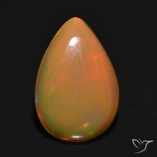 0.96ct Natürlicher Mehrfarbig Opal, Birnenform, Transparent